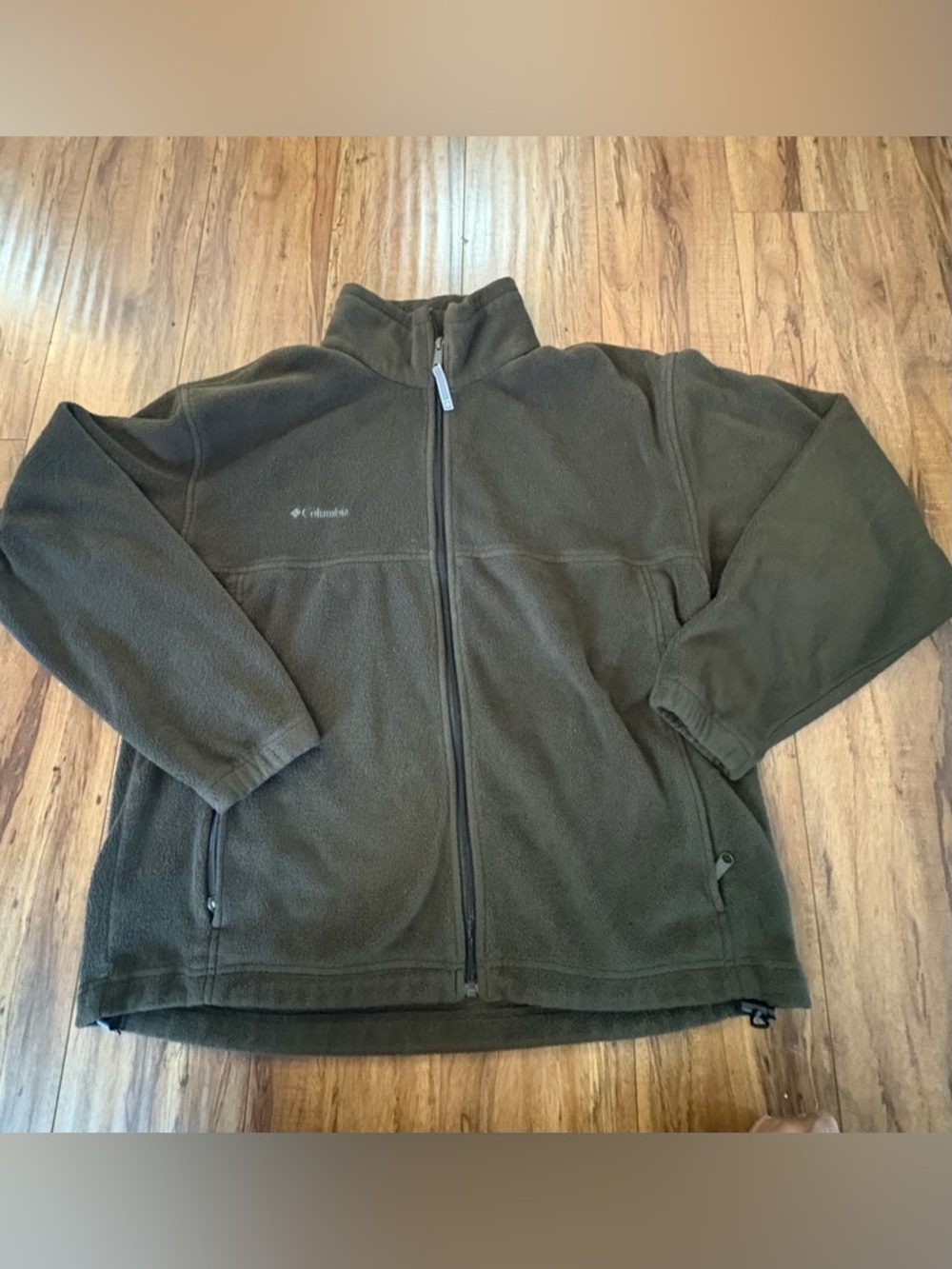 Columbia Men's Olive Green Full-Zip Fleece Jacket